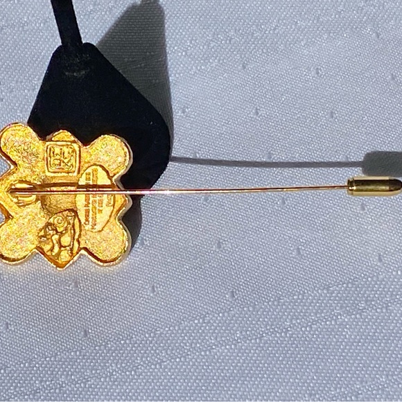 Rare French Historical Reproduction Gold Plated Stick Pin Signed - Picture 11 of 11